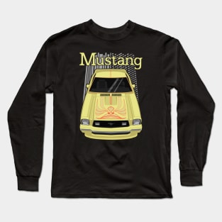 Mustang King Cobra 1978 - Yellow Long Sleeve T-Shirt